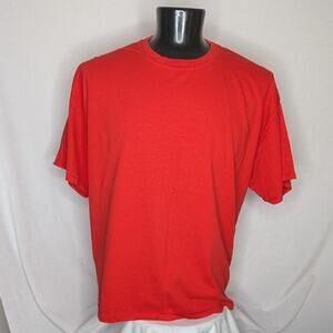 Gildan Men's Solid Short Sleeve shirt for Men Red 3XL Cotton